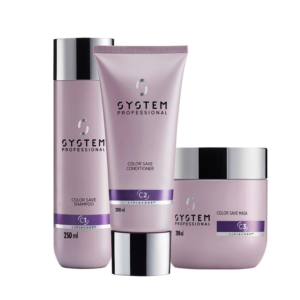 System Professional Color Save Shampoo C1 250ml Conditioner C2 200ml Mask  C3 200ml | Hair Gallery