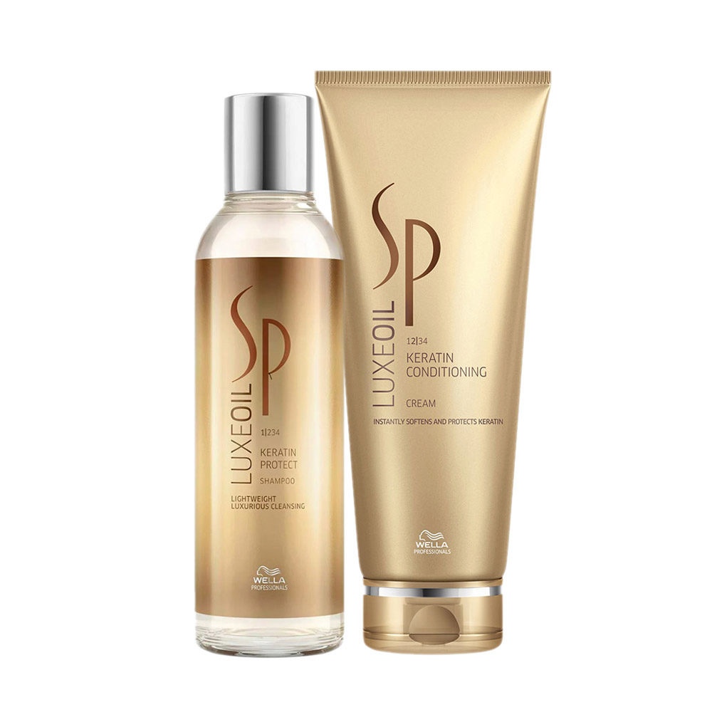 Wella SP Luxe Oil Keratine Protect Shampoo 200ml Conditioning Cream 200ml |  Hair Gallery
