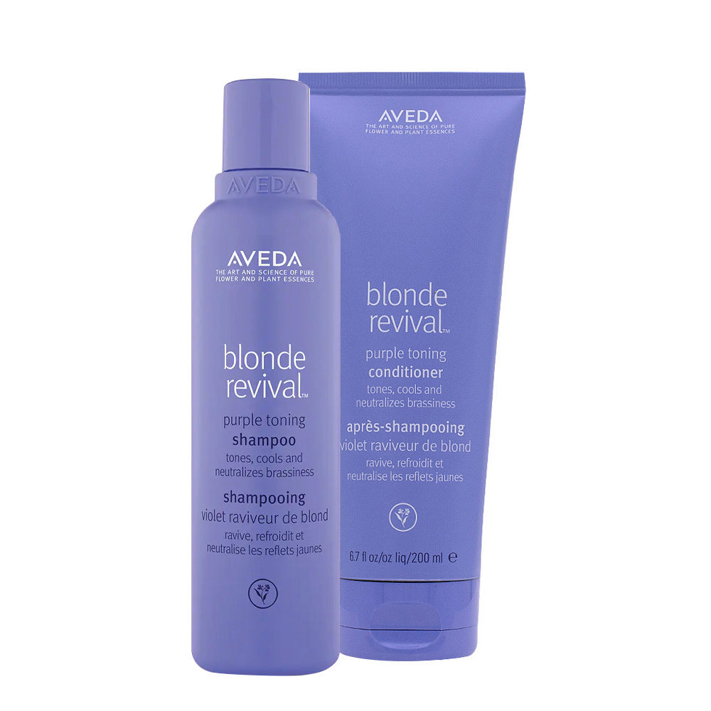 Aveda Blonde Revival Purple Toning Shampoo 200ml Conditioner 200ml | Hair  Gallery
