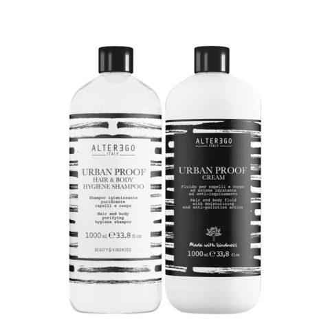 Urban Proof Hair & Body Hygiene Shampoo 1000ml Cream 1000ml