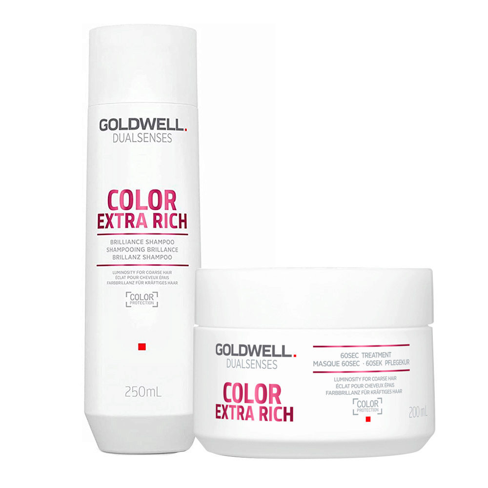 Goldwell Dualsenses Color Extra Rich Brilliance Shampoo 250ml e Maschera  200ml per capelli colorati e grossi | Hair Gallery