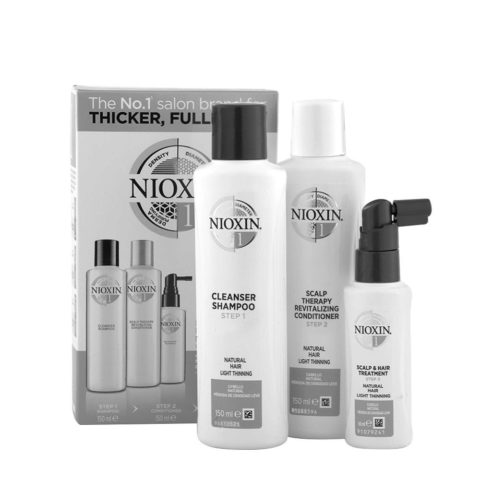 Sistema1 Kit Trifasico Shampoo 150ml Conditioner 150ml Treatment 50ml - kit anticaduta
