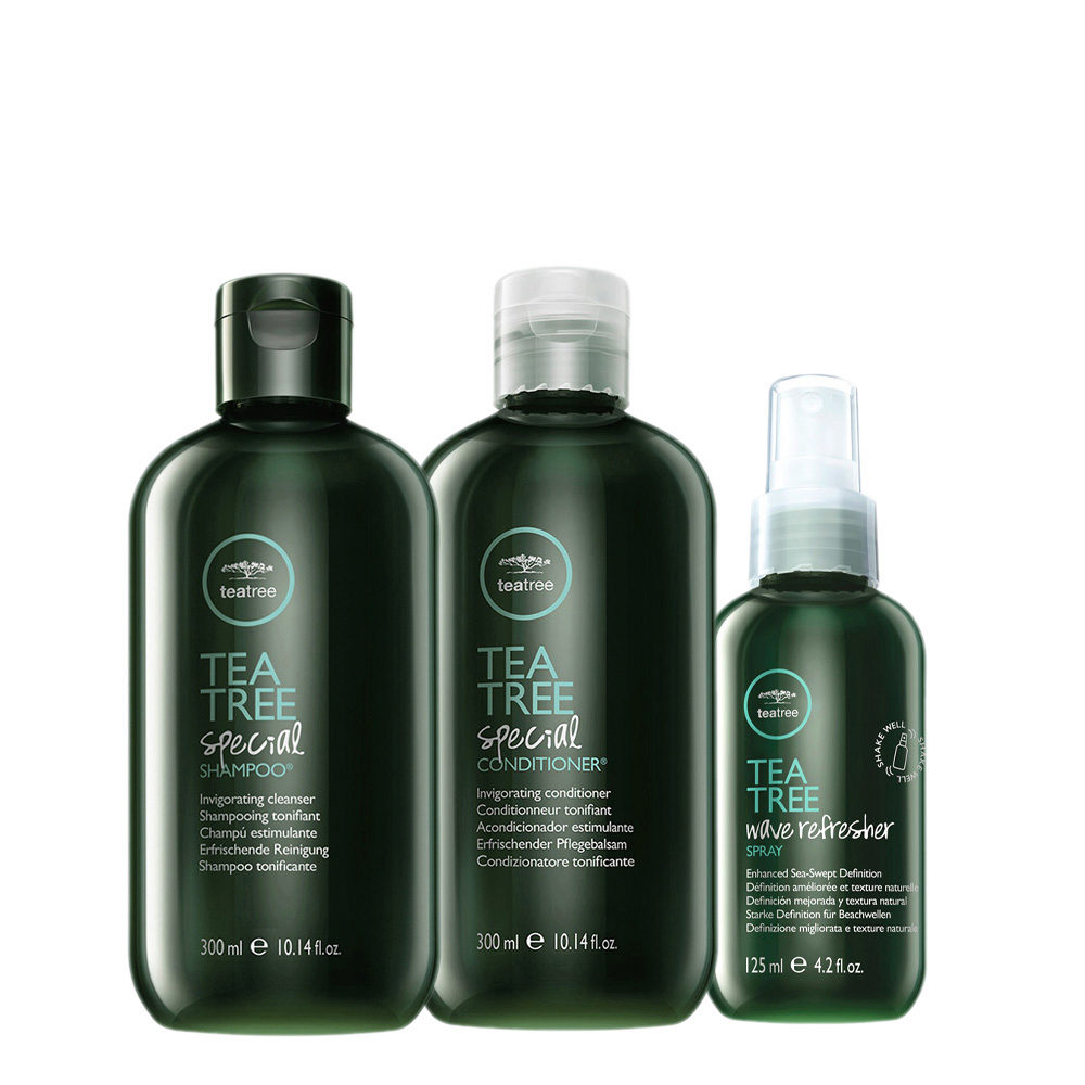 Tea Tree Special Shampoo 300ml Conditioner 300ml Wave Refresher Spray 125ml  | Hair Gallery