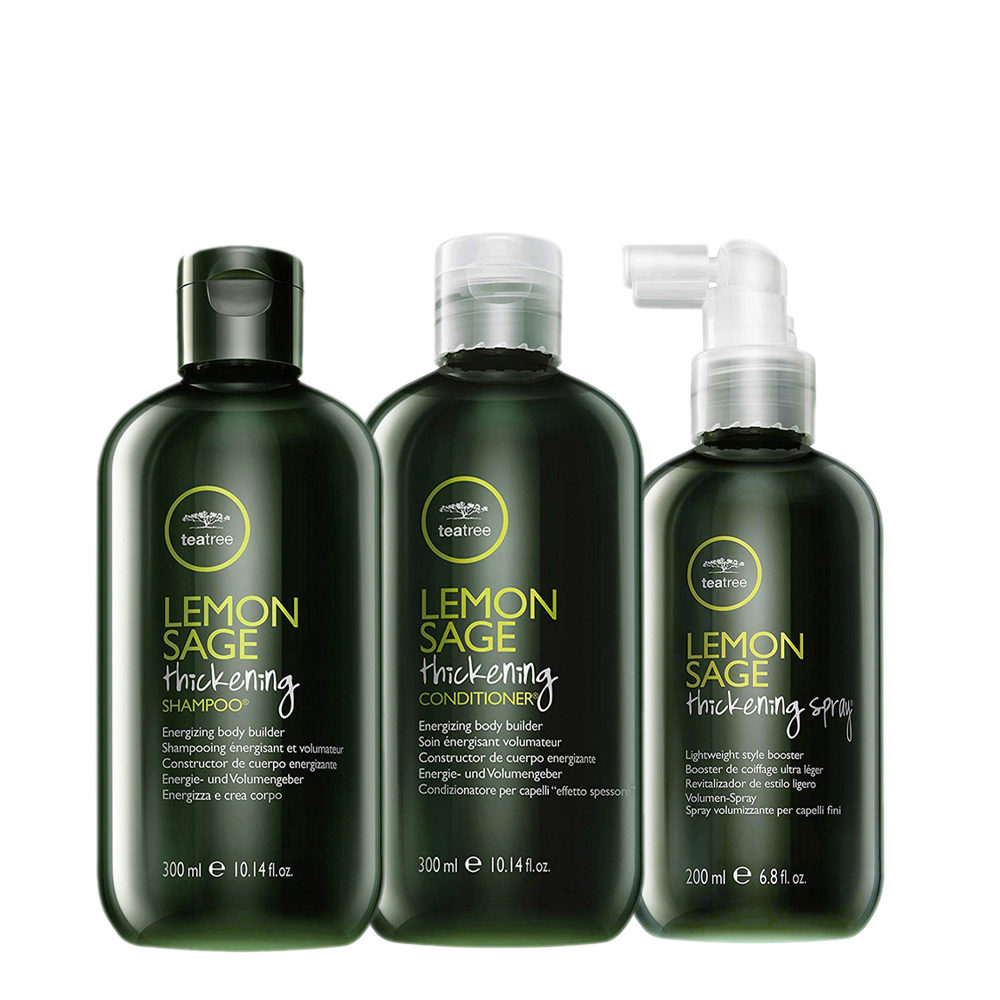 Tea Tree Lemon Sage Thickening Shampoo 300ml Conditioner 300ml Thickening  Spray 200ml | Hair Gallery