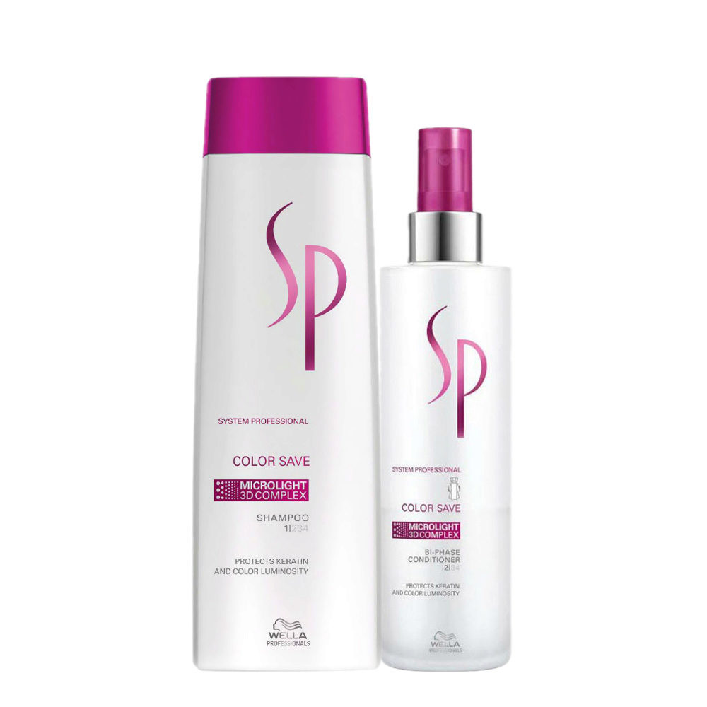 Wella SP Color Save Shampoo 250ml Bi-Phase Conditioner 185ml | Hair Gallery