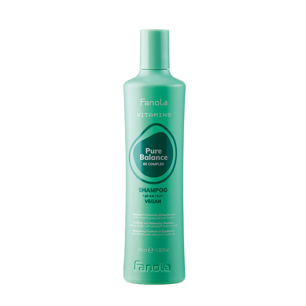 Fanola Vitamins Pure Balance Be Complex Shampoo 350ml - shampoo purificante  equilibrante | Hair Gallery
