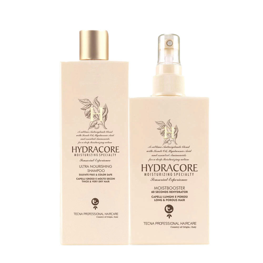 Tecna Hydracore Ultra Nourishing Shampoo 250ml Moistbooster 200ml | Hair  Gallery