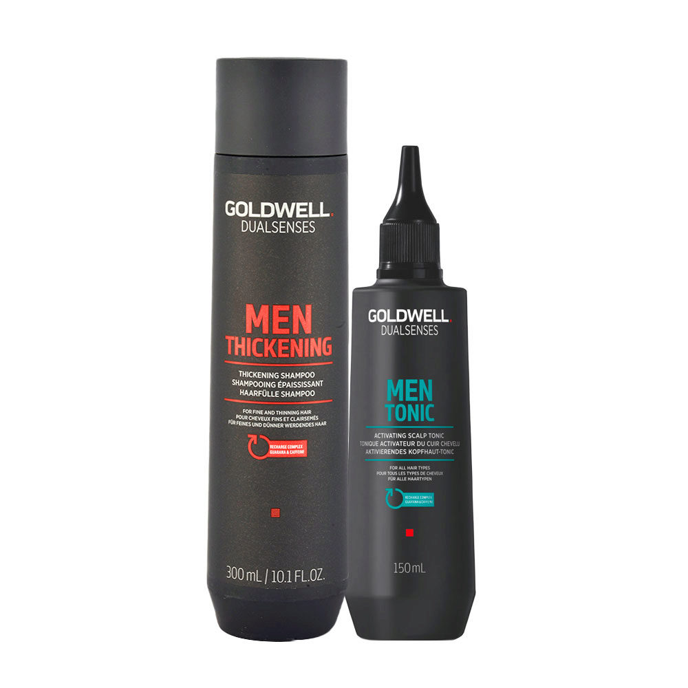 Goldwell Dualsenses Men Thickening Shampoo 300ml Activating Scalp Tonic  150ml | Hair Gallery
