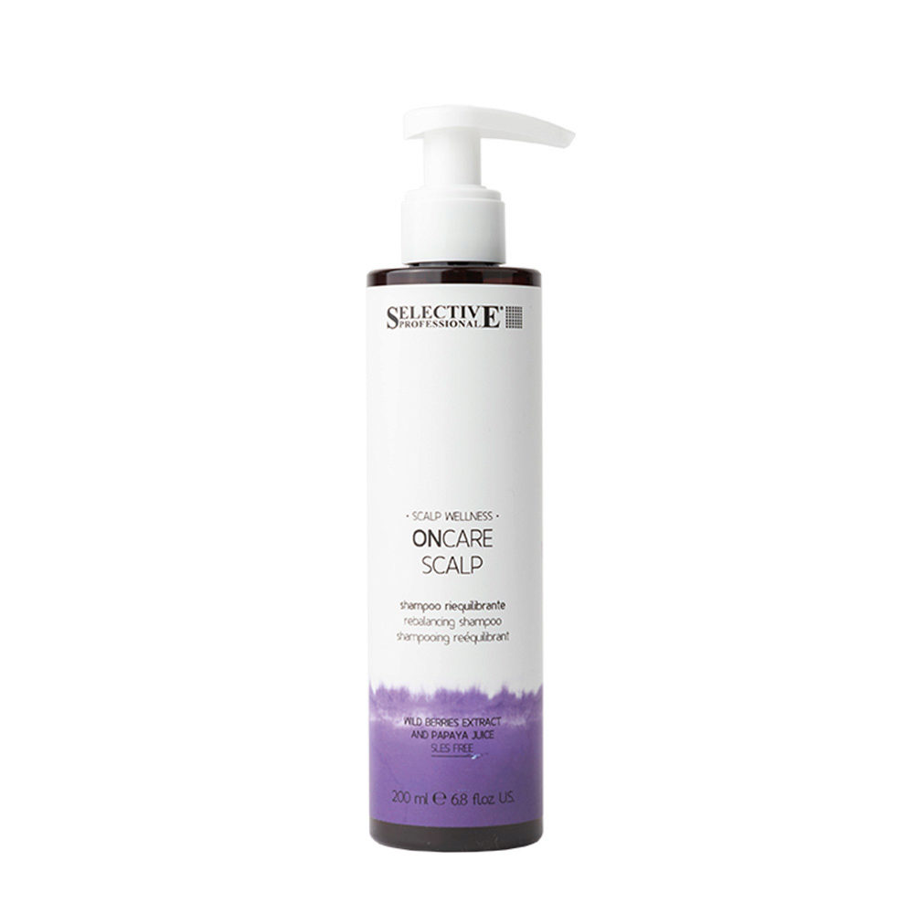 Selective Professional On Care Scalp Rebalancing Shampoo 200ml - shampoo per  cute con eccesso di sebo | Hair Gallery
