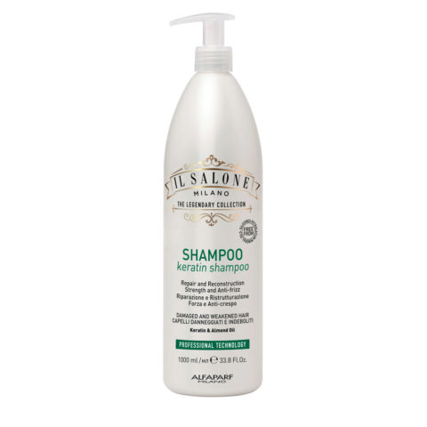 Il Salone Milano Keratin Shampoo 1000ml - shampoo per capelli danneggiati e indeboliti